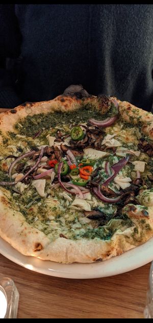 Pesto base at Proove Pizza in Sheffield
