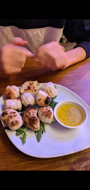 Dough balls & garlic oil at Proove Pizza in Sheffield