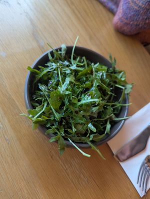 Rocket salad at Proove Pizza in Sheffield