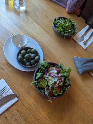 Side dishes from vegan menu at Proove Pizza in Sheffield