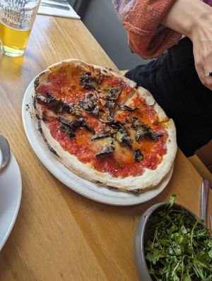 Vegan pizza at Proove Pizza in Sheffield