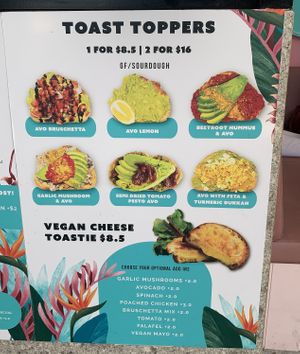 menu December 2024  at Coco Bliss in Chermside