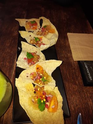 Papadum at La Vie in Oostende