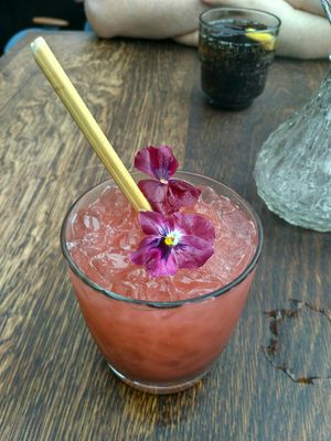 Strawberry virgin cocktail at La Vie in Oostende