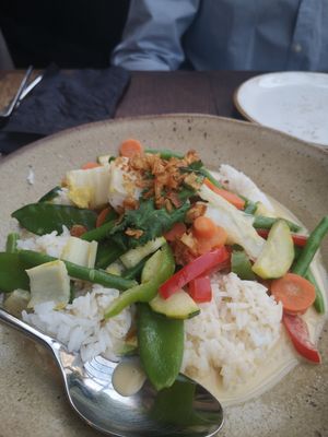 Red Thai curry at La Vie in Oostende