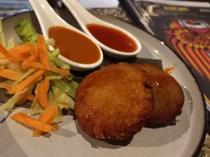 Vegetable cakes (side) at Kandy in Macclesfield