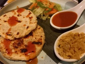 Coconut bread with sambal (side) at Kandy in Macclesfield