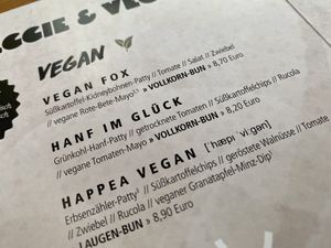 vegan burgers at Burgerheart in Regensburg