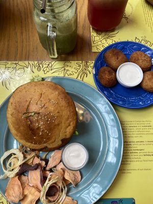 The tofu nuggets were just amazing   at Semente - Art - Coffee & Plant Based Food in Braga