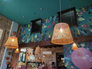 Decor at Semente - Art - Coffee & Plant Based Food in Braga