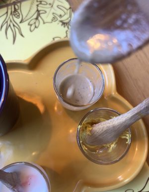 The runny humus 😳  at Semente - Art - Coffee & Plant Based Food in Braga