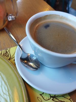 Good americano at Semente - Art - Coffee & Plant Based Food in Braga