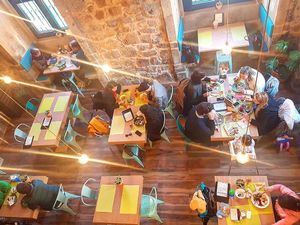 Our space at Semente - Art - Coffee & Plant Based Food in Braga