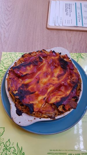 Lasagne tofu-mushrooms at Semente - Art - Coffee & Plant Based Food in Braga