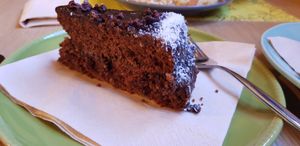Cacao cake at Semente - Art - Coffee & Plant Based Food in Braga
