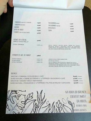 Carta at Semente - Art - Coffee & Plant Based Food in Braga
