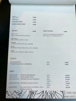 Carta at Semente - Art - Coffee & Plant Based Food in Braga