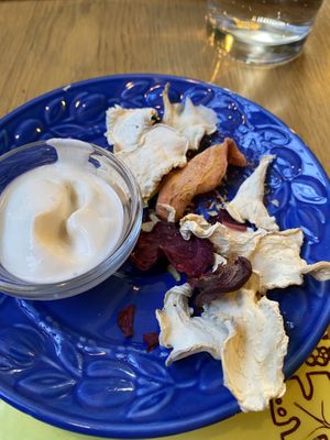 Dehydrated vegetables  at Semente - Art - Coffee & Plant Based Food in Braga