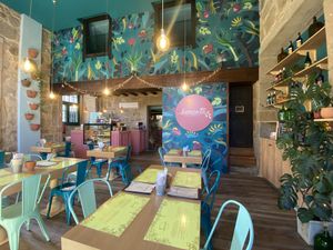 Cute restaurant  at Semente - Art - Coffee & Plant Based Food in Braga