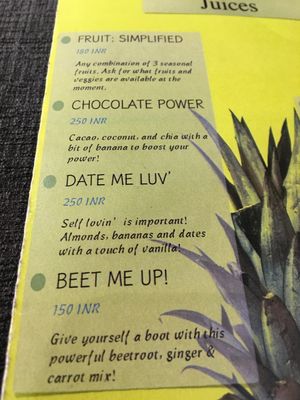 Everything makes with love ?  at Travel Yoga Cafe in New Delhi