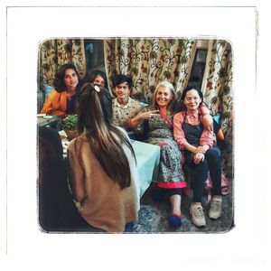 A birthday party for some South American friends at Travel Yoga Cafe in New Delhi