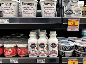 Huge vegan cheese, yogurt, butter selection   at Health Foods Unlimited in Centerville