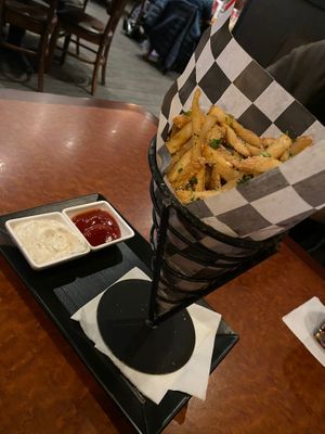 Vegan truffle fries at CRAVE in Maple Grove