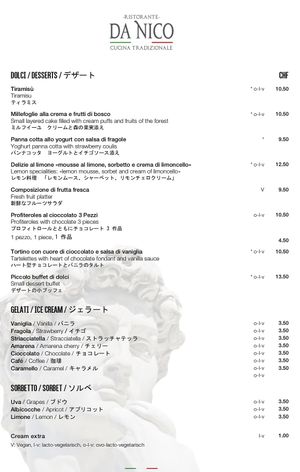 Menu page 7 at Vieux-Valais da Nico in Zermatt