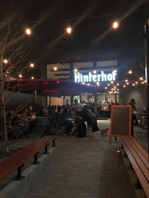 Nice biergarten at Hinterhof in Los Angeles