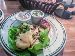House made cheeses at Hinterhof in Los Angeles