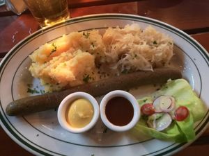 Bratwurst at Hinterhof in Los Angeles