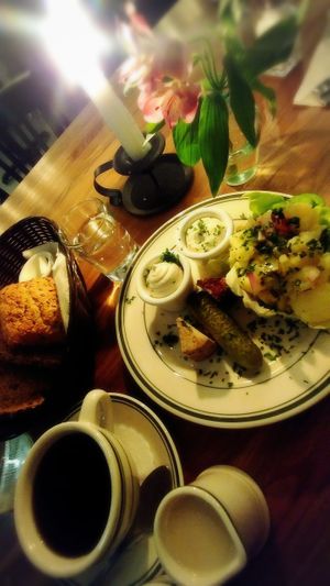 Abenbrot dish! breads, pickles, different vegan cheese ~ so delicious at Hinterhof in Los Angeles