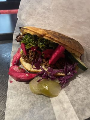 Small falafel Sammy   at Amsterdam Falafelshop in Miami