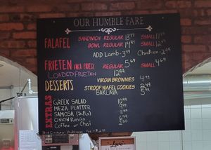 Menu as of 10/30/2024. at Amsterdam Falafelshop in Miami