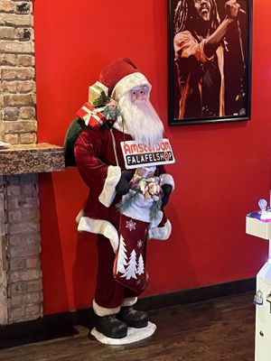 Santa  at Amsterdam Falafelshop in Miami