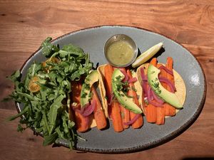 The veggie tacos were okay, but I wouldn’t order again.  at Eureka! in Boise