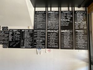 Menus  at Frusion Juice and Coffee Bar in Big Bear Lake