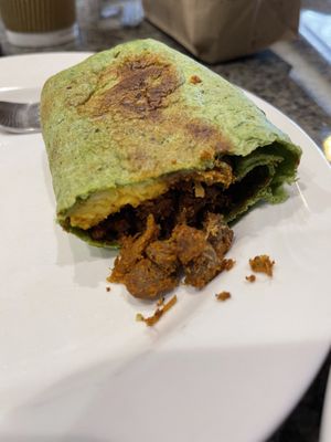 Another pic of the vegan burrito #Veganuary at Dank Donuts in Big Bear Lake