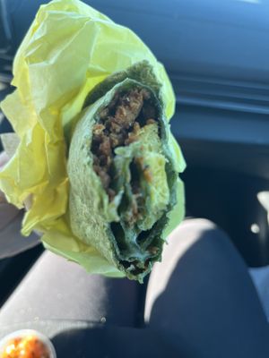 Another terrible photo, but this burrito was great   at Dank Donuts in Big Bear Lake