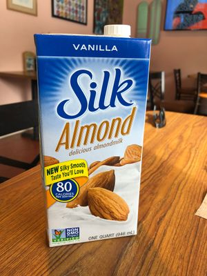 Vegan creamer option  at Dank Donuts in Big Bear Lake