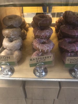 Raspberry riot at Mighty-O Donuts - Downtown in Seattle