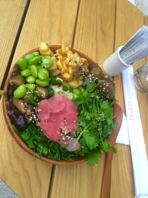 Bowl with tofu (good to know, cheaper then the ones with meat!)  at Poke Hanoi in Hanoi