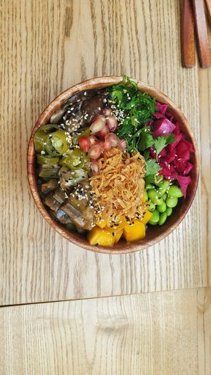 Tofu bowl at Poke Hanoi in Hanoi