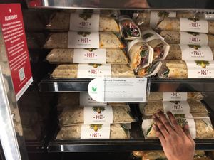Vegan sandwich  at LHR - Pret A Manger - T3 Landside in West London