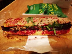 Beet Wellington Baguette at LHR - Pret A Manger - T3 Landside in West London