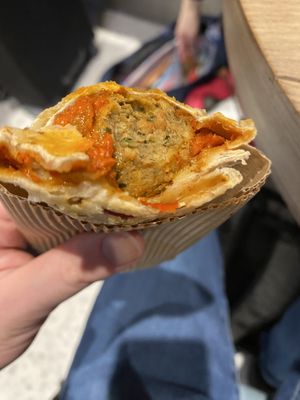 Vegan meatball wrap  at LHR - Pret A Manger - T3 Landside in West London