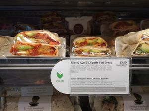 Vegan options at LHR - Pret A Manger - T3 Landside in West London
