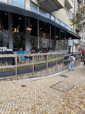 Outside seating  at Local in Lisbon