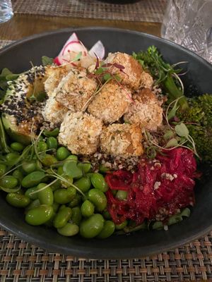 Crispy tofu bowl at Local in Lisbon