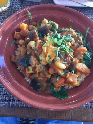 Chickpea aubergine tagine at Local in Lisbon